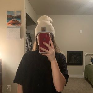 White carhartt beanie